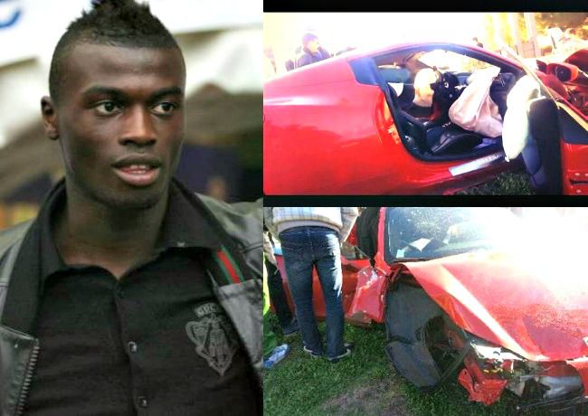 Mbaye Niang crash sa Ferrari après l'entraînement